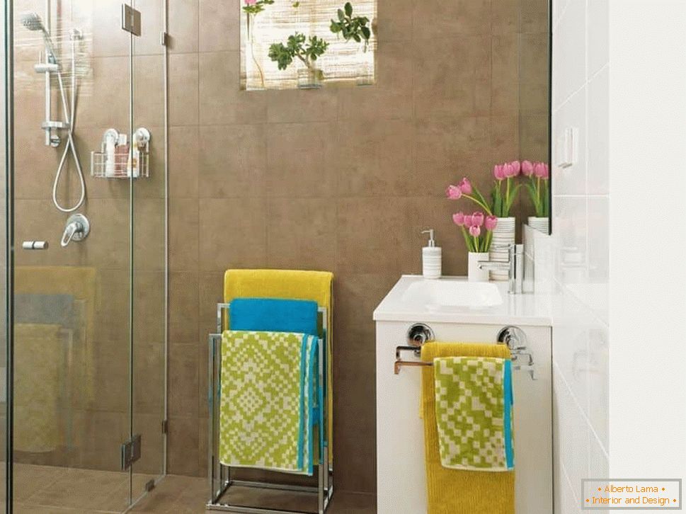 Design a small bathroom without a toilet