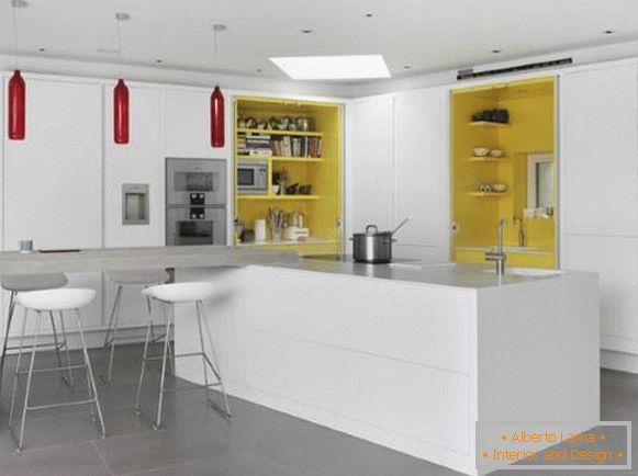Yellow color in the psychology of the kitchen