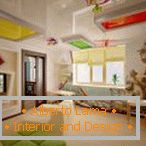 Ideal surface of multi-level ceilings in the children's room
