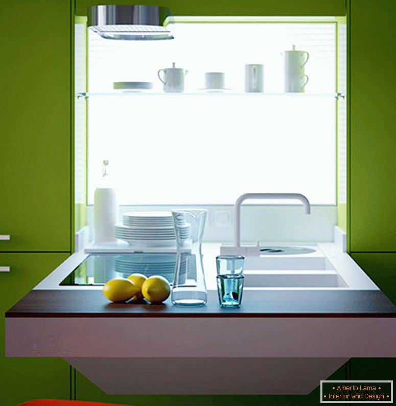 Compact kitchen surface