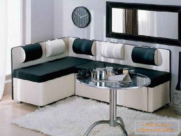 Sofa in the kitchen with a bed - 35 photos of modern options