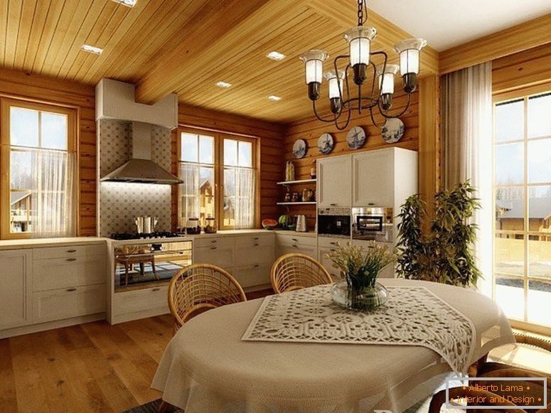Interior in a country style