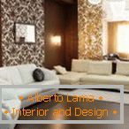 Design of wallpaper for the hall: 110 examples - combine and