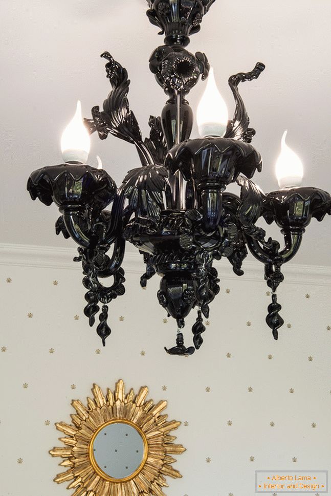 Chandelier in a luxurious apartment from Maria Dadiani