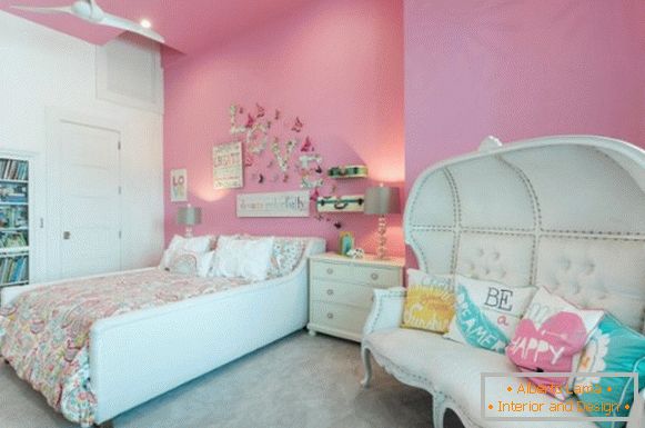 interior design of a children's room for a girl фото