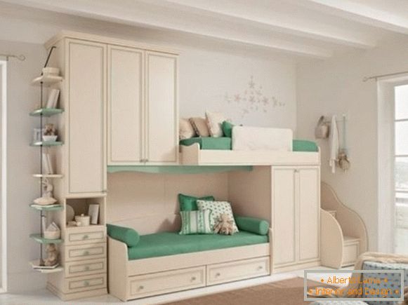 the interior of a children's room for girls of all ages фото