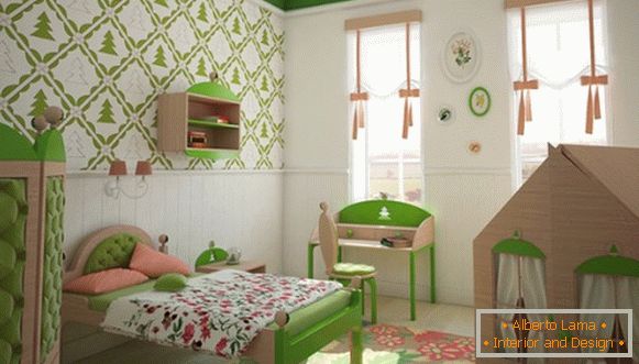 interior of a children's room for a girl в хрущёвке