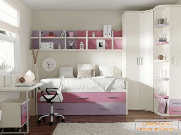 светлый interior of a children's room for a girl 7 лет