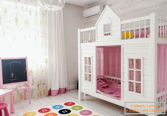 design of a children's room for a girl Photo interiors