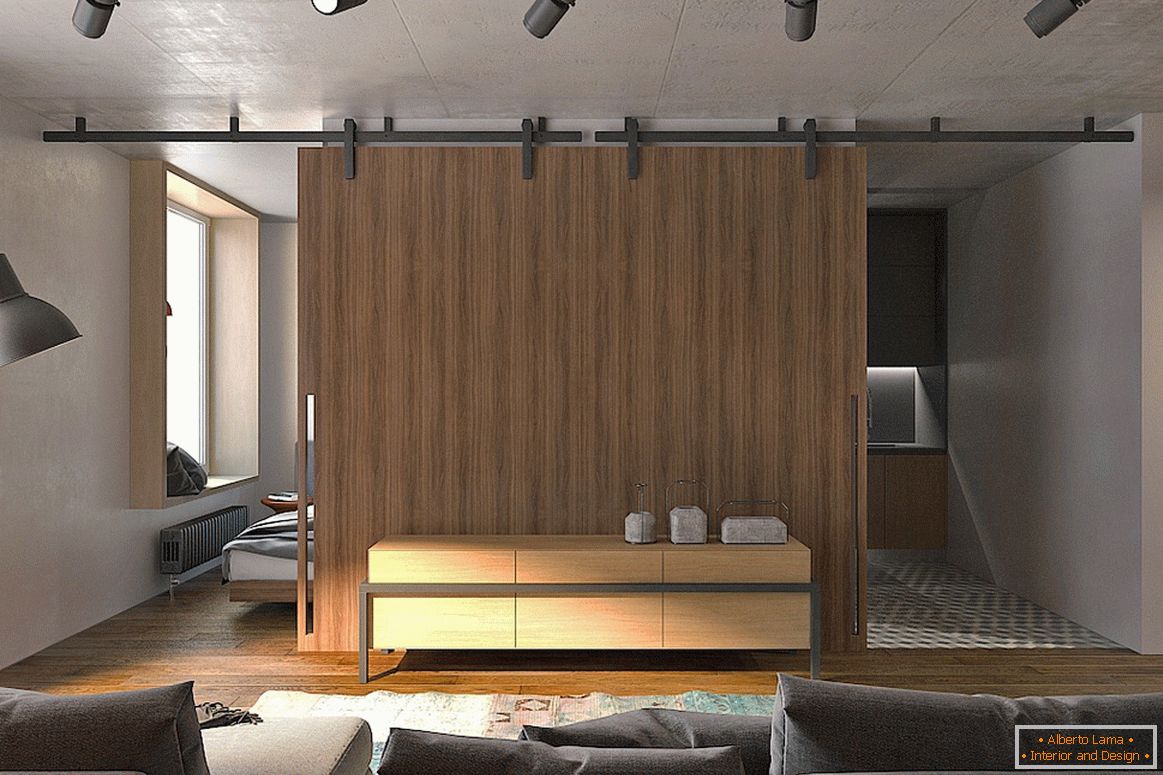 Interior of studio apartment from Lugerin Architects - photo 3