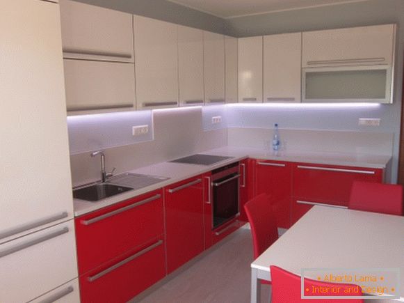 Red kitchen photo 47 original examples of design