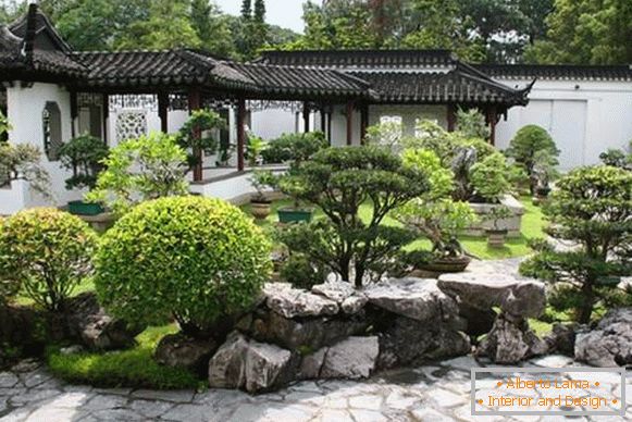 Landscaping of the courtyard of a private house, photo 20
