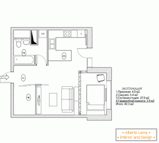 A small apartment with a mediterranean touch - an original