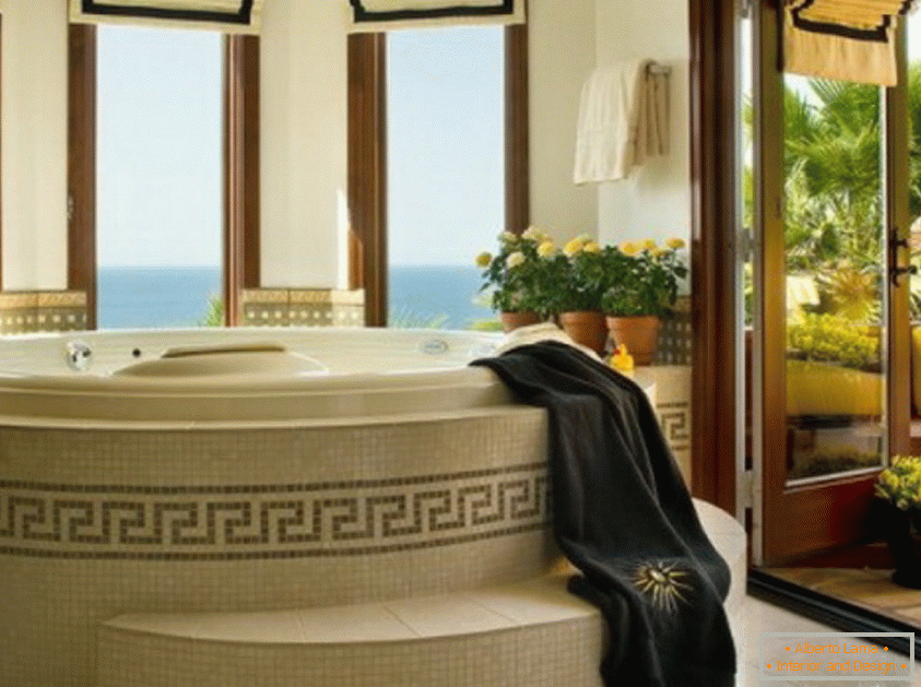 Mediterranean style в интерьере вашей ванной комнаты