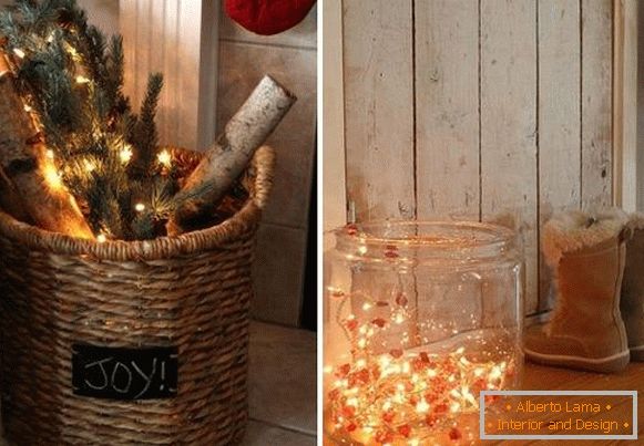 New Year LED garlands - unusual decor for home