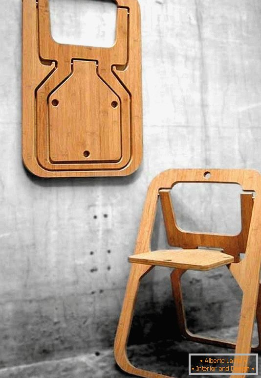 Folding chair from the designer Christian Desile, France