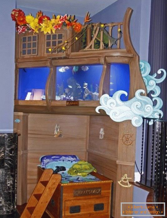 How to fit the aquarium into the nursery