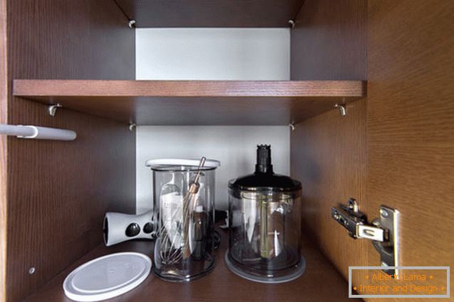 Shelf for storing kitchen appliances