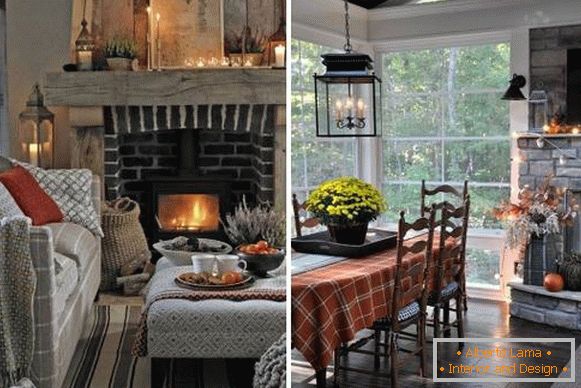 The best autumn decorations for the interior - photo selection