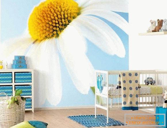 Choose a photo wallpaper for a children's room for girls