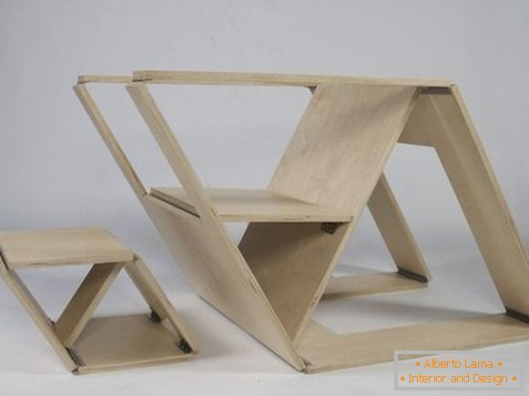 10 projects of folding furniture: a great idea to save space