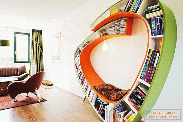 3 most unusual ideas for storing books