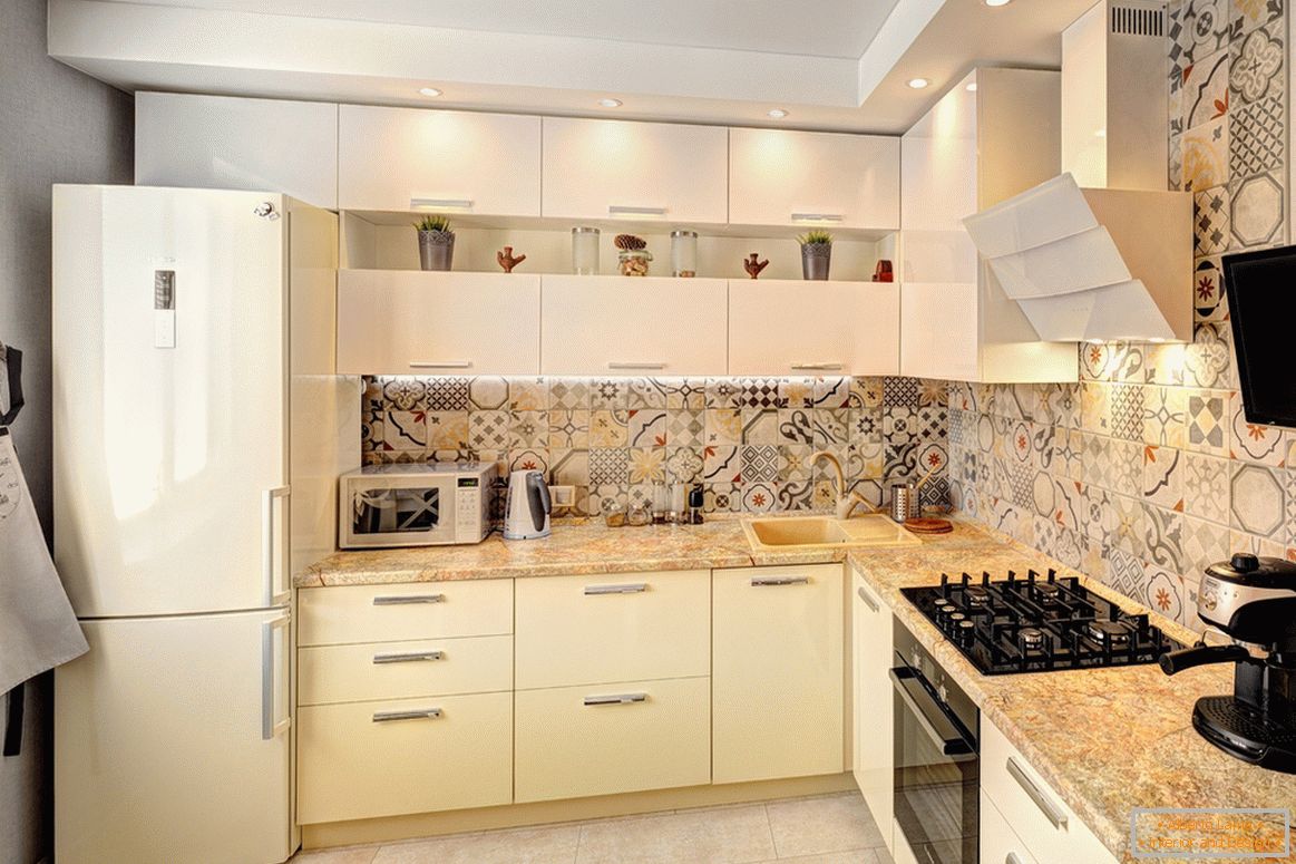 43 ideas that will give the interior of a small kitchen an
