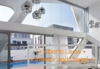 Avant-garde among modern villas, villa in the style of a