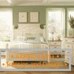 White furniture in the interior