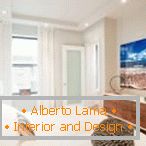 White curtains for creating an air interior +75 photo