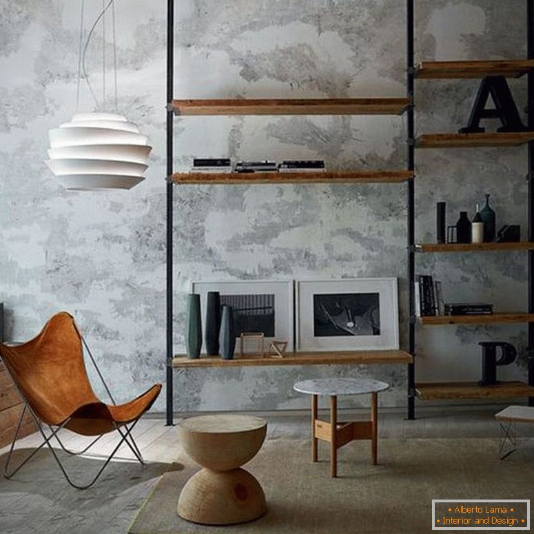 Concrete in the interior - a trendy trend in finishing +30