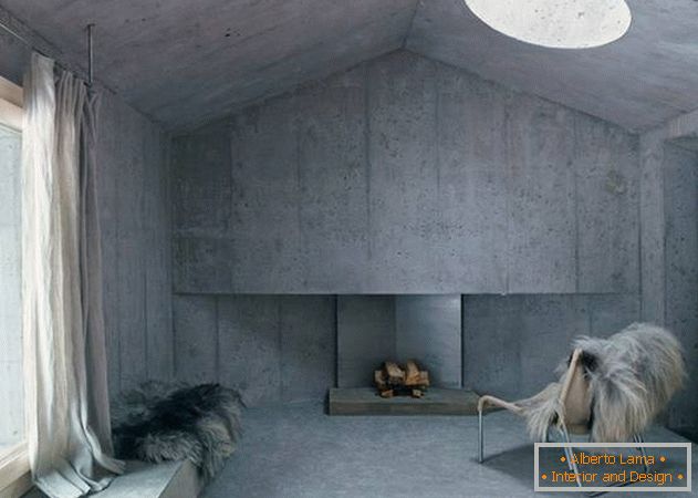 Concrete house a la bunker