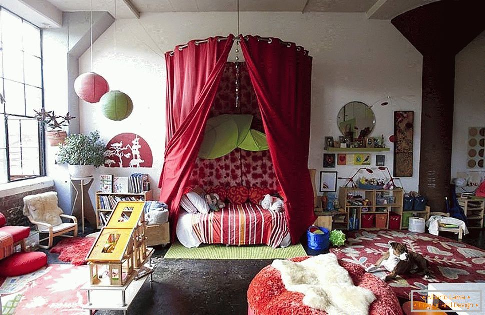 Bohemian style in the interior