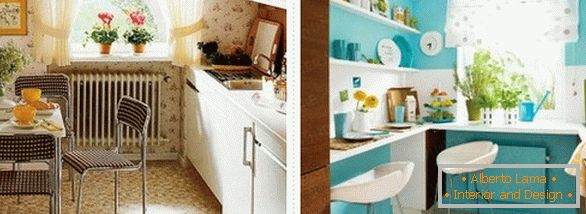 The less space, the more ideas for a small kitchen - the