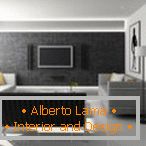 Black and white living room - 55 photos of unusual living