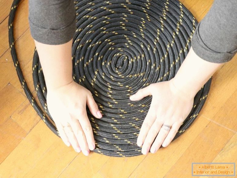 Decor of the rope - photos of fashionable novelties in the