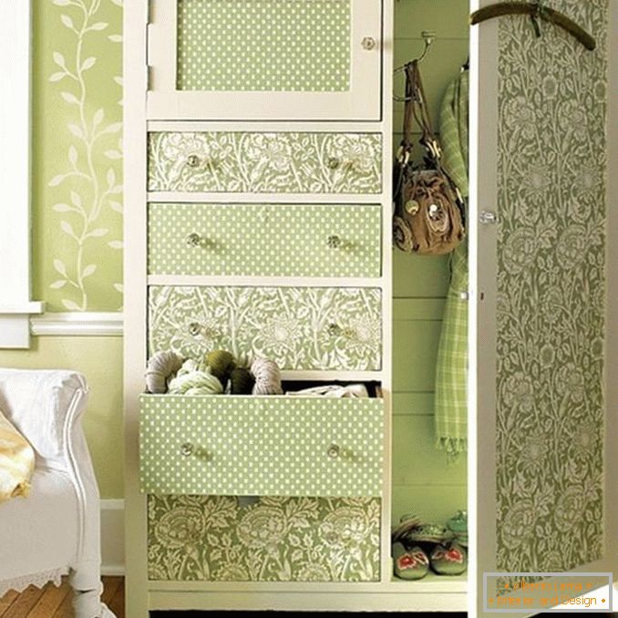 Cabinet decoration by own hands - 5 ways