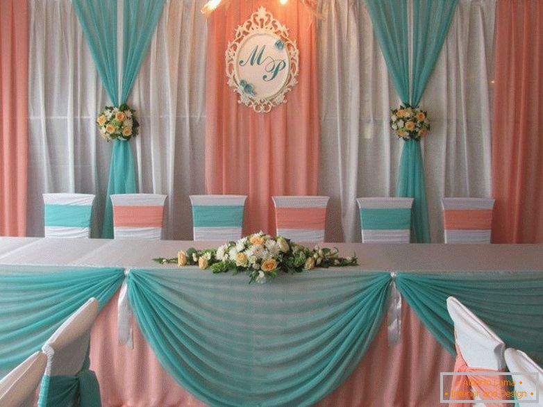 The decor of the wedding hall +100 photo of the decoration