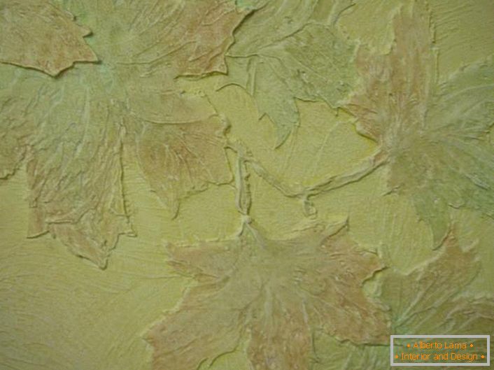 Decorative plaster in interior decoration of premises