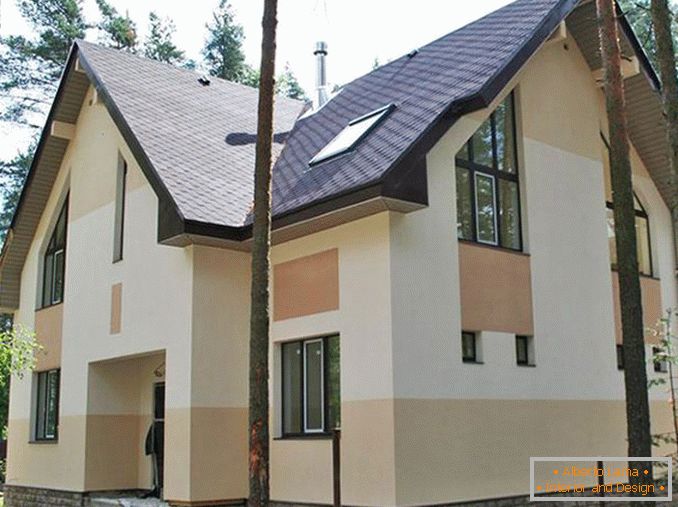 Design of the facade of the house: a photo with 35 modern