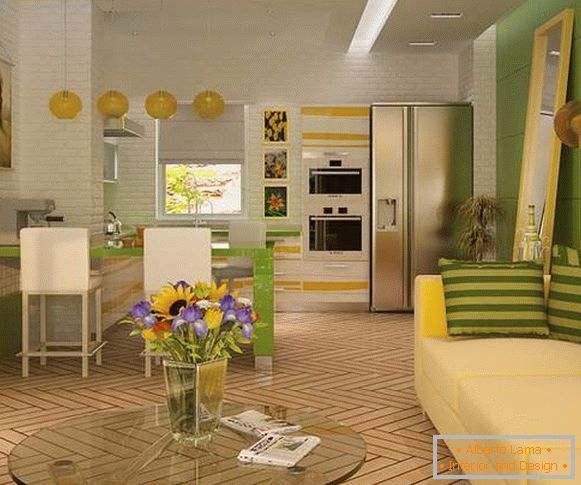 Design of a living room in a private house: popular ideas