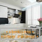 Interior design of kitchen 11 sq. m. m