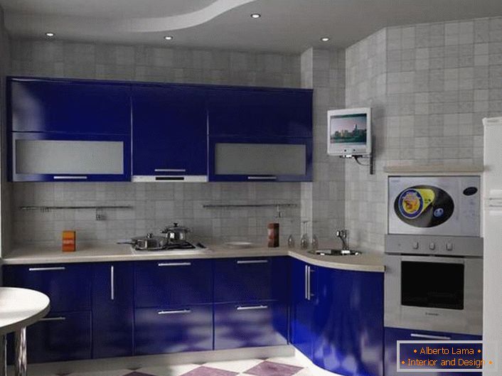 Interior design of the kitchen area of 9 square meters. m.
