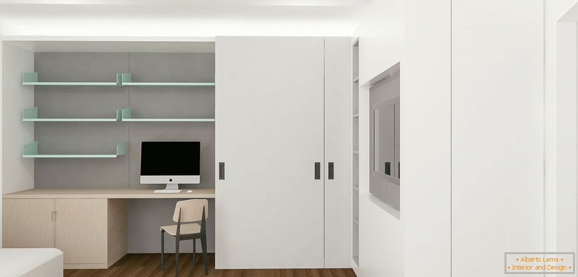 Interior design of a small apartment from the studio mkca