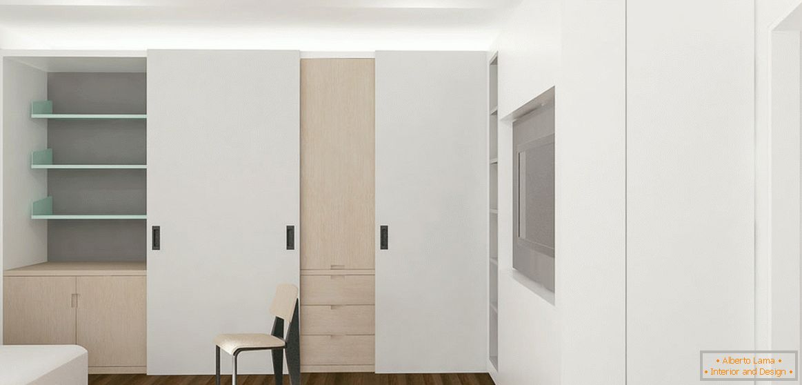 Interior design of a small apartment from the studio mkca