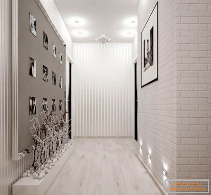Corridor design - finishes and photos
