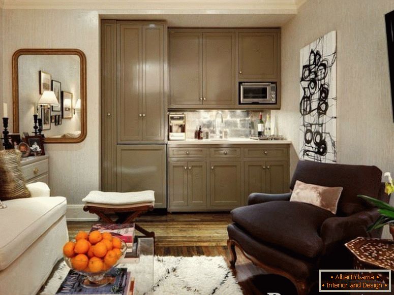 Kitchen-living room design 25 sq m - ideas and solutions
