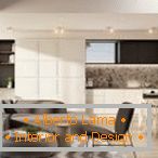 Design kitchen living room 30 square meters. m. + 70 photos