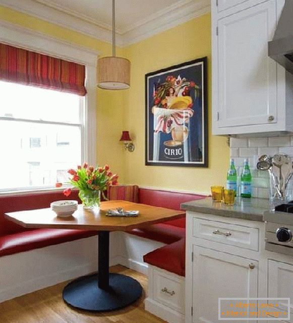 Kitchen design with a sofa: 40 photos with recommendations