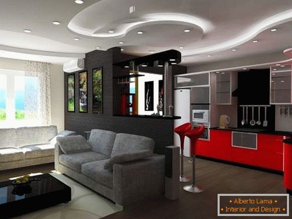 Design studio apartments 25m 40 sq. m: modern ideas with 35